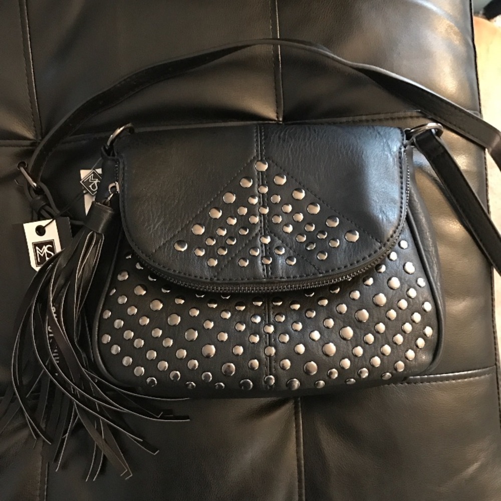 Black Stud Crossbody Bag